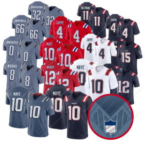 Nuova Maglia Limitata della New England di Terza Generazione, 10 Derek Maye, 12 Brady, 8 DIGGS, Maglie da Football Americano Cucite - Product Image 1