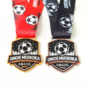 Medaglie da Calcio Personalizzate all'Ingrosso, Premi Sportivi <span class=keywords><strong>di</strong></span> Alta Qualità in Metallo per Club e Scuole con Nastro Personalizzato - Product Image 1