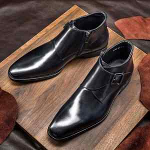 Bottes Chukka décontractées et élégantes pour hommes, en cuir de vachette de haute qualité, imperméables, pour affaires, fêtes et activités de plein air, vente en gros personnalisée - Product Image 5