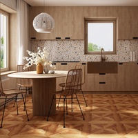 Carrelage en porcelaine mat 300*600mm, résistant aux acides, antibactérien, antidérapant, avec bordures en briques réfractaires, garantie 5 ans pour sols intérieurs modernes