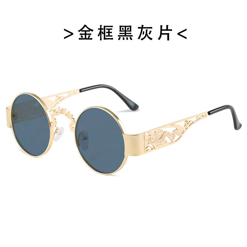 Cadre or noir et flocons gris