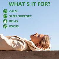 Gommes à mâcher à la L-théanine liposomale avec du magnésium, GABA, 5-HTP, Ashwagandha pour le calme, le sommeil et la relaxation pour adultes, enfants et personnes âgées