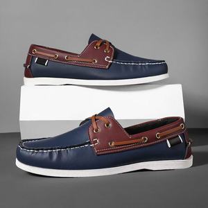 Sailing Shoes Genuine <b>Leather</b> Men's Low-top Casual All-match <b>Leather</b> Shoes Slip-on Driving Lazy Round-toe New Men's Shoes - Product Image 2