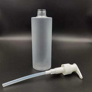 300ml 500ml botella de Gel de ducha transparente verde brillante hombro plano plástico 10oz 16oz botella de champú cuerpo era botella de loción - Product Image 5