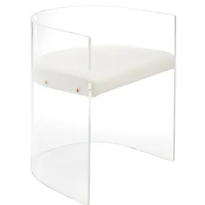 مصنع تصميم فريد كرسي أكريليك شفافة كرسي القهوة الطعام واضح كرسي