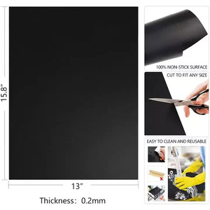 แผ่นรองย่างและกระดาษไฟเบอร์กลาส 40X30 ซม. ไม่ติดกระทะ สำหรับทำอาหาร อบ บาร์บีคิว - Product Image 4