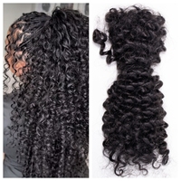 Cheveux humains bruts chinois Jiffy/Hohodreads 100 % naturels en vrac avec texture bouclée pour tresses africaines et torsades