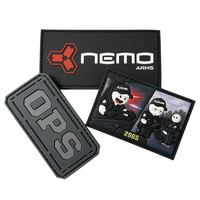 Badges en caoutchouc personnalisés de haute qualité avec boucle auto-agrippante, impression en relief, patch logo PVC