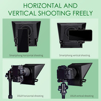 FEELWORLD TP2A Best-seller DSLR Téléprompteur-Prise de vue horizontale/verticale, télécommande, Service de logo personnalisé OEM