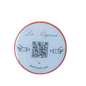 Etiqueta NFC con Código QR de Epoxi Personalizada de 60 mm de GSC, Pegada a la Mesa para Pedidos de Comida en Restaurantes - Product Image 1
