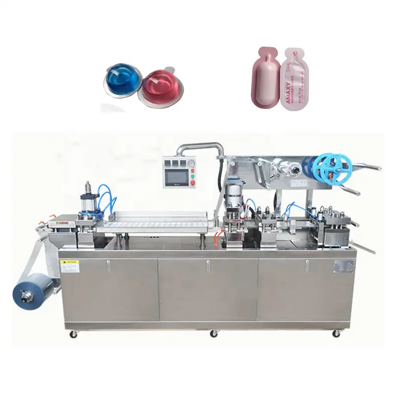 LG-P600 Hot Sale Jam Chocolates Butter Pvc Blister Packing Machine Forma Blister Machine 4 Side Seal Packaging Machine