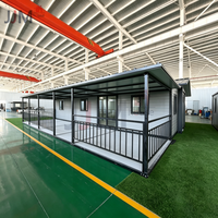 JJM Fast Build Maison Préfabriquée Mobile 20Ft 40Ft, 2-5 Chambres, Maison Conteneur Pliable et Extensible, Villa Préfabriquée, Hôtel