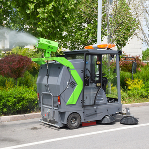 Nouvelle balayeuse routière électrique OEM avec système de pulvérisation d'eau, contrôle de la poussière, polissage de l'asphalte, machine de nettoyage de sols pour chantiers de construction - Product Image 1