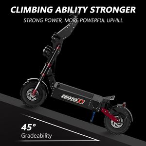 Trottinette Électrique pour Adultes X7 8000W, Vitesse 88 km/h, Autonomie 145 km, Double Moteur 60V 40Ah, Freinage Hydraulique, Pneus Tout-Terrain 11 Pouces, Modèle X9 - Product Image 4
