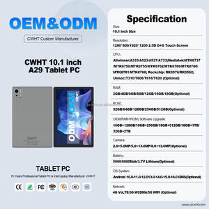 ซัพพลายเออร์ แท็บเล็ตพีซีสำหรับธุรกิจ ระบบแอนดรอยด์ Rockchip หน้าจอ IPS <span class=keywords><strong>10</strong></span>.1 นิ้ว ความละเอียด 1280*800 หน่วยความจำ 16GB ความจุ 128GB รองรับ 5G WIFI  ซีพียู Octa Core สำหรับเล่นเกม - Product Image 3