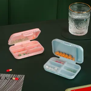 חמוד הגלולה Dispenser מיני רפואה קופסא פלסטיק קופסא גלולות ארגונית 7-יום גלולת אחסון מקרי