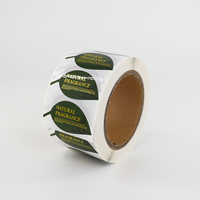 Étiquette en feuille d'or transparente résistante aux rayures, imperméable, personnalisée, impression à chaud, découpe à la presse, autocollant pour boîte cadeau