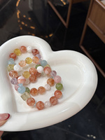 Bracelet en cristal naturel Sinyore Xiayu - Fluorite jaune/Topaze