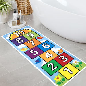 Alfombra de Juego Hopscotch para Niños, Alfombra de Juego para el Suelo, Alfombra de Juego para Gatear y Saltar, Alfombra de Aprendizaje de Números para Niños - Product Image 5