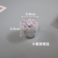 Accessoires d'art des ongles 1g feuille de cuivre or argent paillettes feuille de paillettes feuille de papier d'aluminium en vrac pour dorure manucure décoration