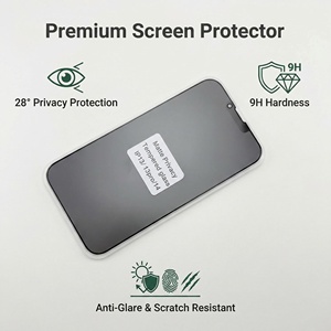 Protection d'écran mate pour IP13, <span class=keywords><strong>anti</strong></span>-<span class=keywords><strong>espion</strong></span>, <span class=keywords><strong>anti</strong></span>-reflet, verre trempé, compatible avec les coques, verre trempé pour la confidentialité - Product Image 2