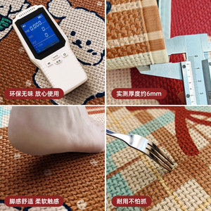 Tapis de salle de bain fantaisie en fausse laine tricotée, absorbant, antidérapant, épaissi, pour l'entrée de la maison - Product Image 4