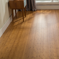 Suelo de Parqué de Bambú YUYOU, Color Natural, Tablas Medianas, Resistente al Agua y al Desgaste, Diseño Moderno, Adhesivo/Clavos/Grapas
