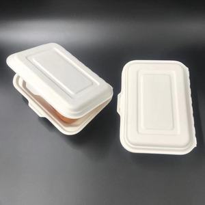 Contenitore per alimenti biodegradabile Bagasse usa e getta <span class=keywords><strong>7x5</strong></span> pollici scatola da asporto - Product Image 3