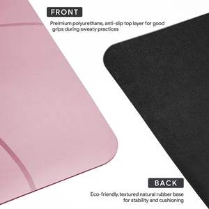 Custom Advanced 4mm Thick Eco-friendly Sports Fitness Home Workout Anti slip Tear pink <b>Large</b> Yoga <b>Mat</b> Rank - Product Image 3