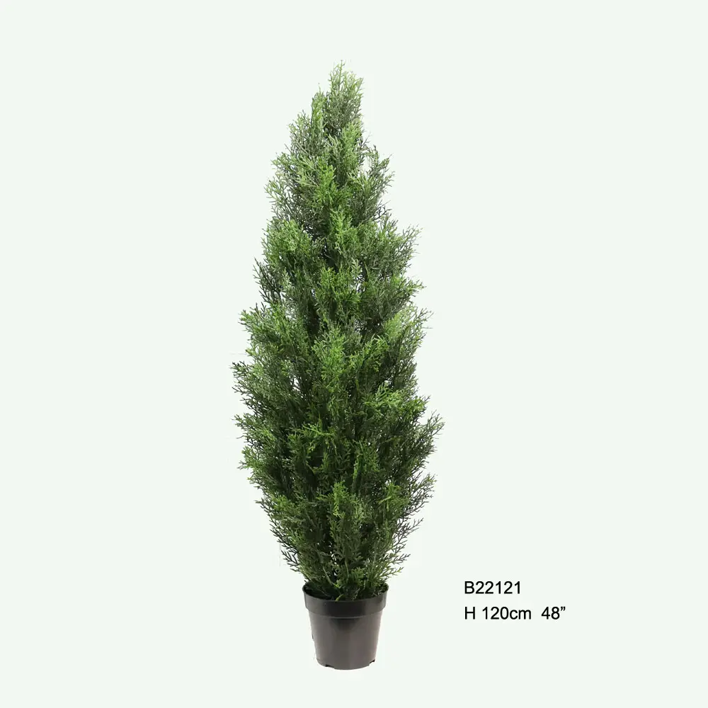 3 4 5 6 7 8 9 10 11 12 foot Artificial plant outdoor tuja arborvitae cedar cypress topiary tree potted UV rated