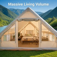 Tente de camping gonflable - Tente de glamping automatique en Oxford 420D pour la randonnée en famille aux États-Unis et en Europe