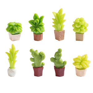 Cactus Artificial Decorativo en Maceta, Artesanía de Resina, Decoración de Escritorio, Adorno para Interiores, Hogar u Oficina - Product Image 2