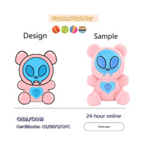 Peluche personnalisée Gaopeng, design de personnage, kawaii, douce, rouge, mascotte, animaux en peluche colorés, poupée d'anime