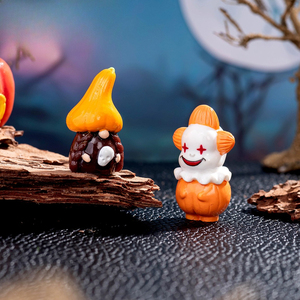 New Kinh Dị Nhân Vật Lùn Wizard Skeleton Vịt Chú Hề Nhựa Thủ Công Bàn Halloween Trang Trí - Product Image 4