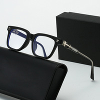 Gafas Decorativas Clásicas de Moda INS, con Bloqueo de Luz Azul, Lentes Transparentes Sin Receta, Modelo 2513