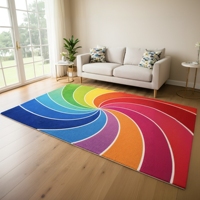 Tapis d'intérieur en gros pour salon, hôtel, lavable, en polyester et nylon, tapis moelleux 8x10 9x12