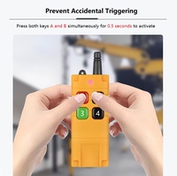 Control remoto de grúa inalámbrico recargable KONST 433MHz ASK/FSK/FHSS Control remoto industrial para evitar disparos accidentales de Metal