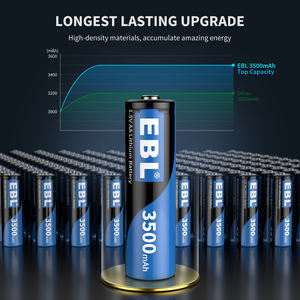 EBL Paquete de 8 Pilas AA de Litio de 1.5V, 3500mAh, Super Larga Duración, No Recargables, Pilas Secas de Litio Hierro, Doble A - Product Image 4