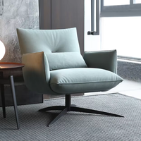 Fauteuils individuels de salon au design italien, chaises de salon modernes, fauteuils de détente en gros
