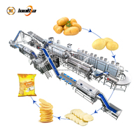Commerciële Automatische Chips Lijn Fabrieksapparatuur Voor Gesneden Aardappelchips Maken Aardappelchips Makende Lijn