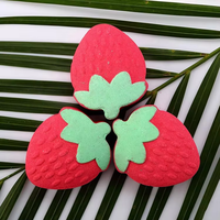 Vente en gros OEM Marque privée Barres de bain effervescentes bio à la fraise, au beurre de karité et à l'huile de cacao, cadeau pour enfants