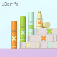 Conteneur sans air en plastique personnalisé KB 80/100/120/150 ml pour cosmétiques et soins de la peau, avec pompe pulvérisatrice pour crème et tonique faciale