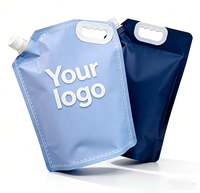 Pochettes Doypack pour lessive avec bec verseur 1L 3L, recharge recyclable avec bouchon, sac d'emballage liquide imprimé sur mesure OEM