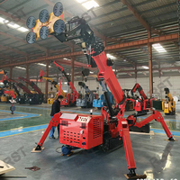 Grue araignée RST L-423 avec nacelle télécommandée 3 tonnes 5 tonnes, ventouse à verre et flèche de déplacement