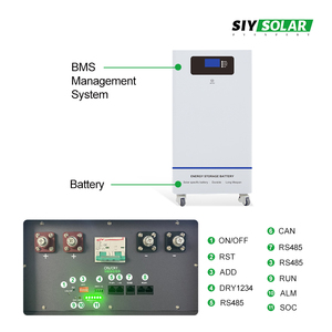 15kw Batterie au <span class=keywords><strong>lithium</strong></span>-ion de stockage solaire pour plancher domestique 10kw 5kw 48v 200ah Batterie au <span class=keywords><strong>lithium</strong></span>-ion prismatique 10kw 5kw 51.2v - Product Image 6