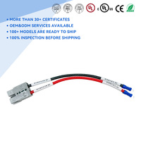 Câble de connexion rouge 50A 120A 175A 350A pour la charge de batteries de chariots élévateurs et de voiturettes de golf