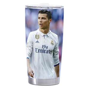 Gobelet isotherme en acier inoxydable 20 oz pour voiture, avec impression CR7, pour <span class=keywords><strong>la</strong></span> <span class=keywords><strong>Coupe</strong></span> du Monde 2026, pour les fans <span class=keywords><strong>de</strong></span> football, pour café et bière - Product Image 5