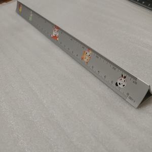 Règle d'échelle d'architecte triangulaire en aluminium de 12 pouces règle en acier gravée au laser série 6000 soudure de coupe de cintrage en métal incluse - Product Image 6