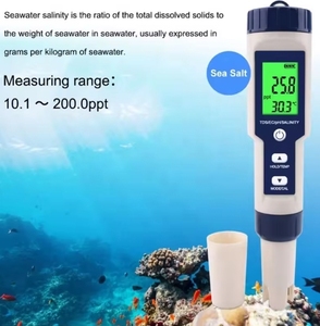 5 in 1 Waterproof Water Quality Tester 5 in 1 Digital <strong>TDS</strong>/EC/PH/Salinity/Temperature <strong>Meter</strong> for Food Processing - Product Image 4