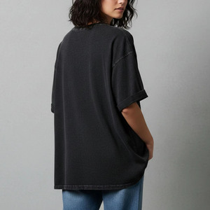 Hot Sale 100% Cotton Crew Neck Women's T-<b>shirt</b> Custom Printed Eco-Friendly Summer Casual Oversized Loose Fit Street Wear <b>Tee</b> - Product Image 3